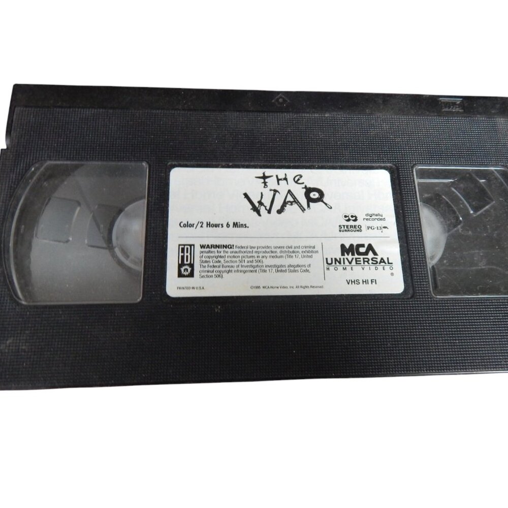THE WAR vintage VHS movie *no case just VHS tape* Elijah Wood Kevin Costner